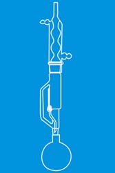 Soxhlet extraction apparatus complete with 1/C joint consisting of 3 parts