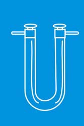 Calcium Chloride tube U form with side tube and stopper